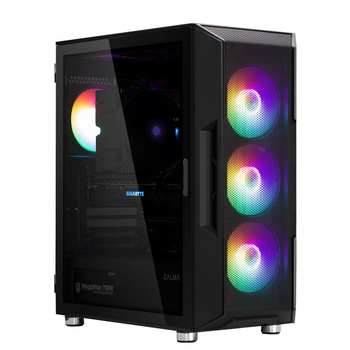 Корпус Zalman I3 Neo RGB I3NEOBLACK без БЖ 1xUSB 3.0 2xUSB 2.0 ATX чорний