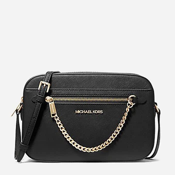 Сумка крос-боді через плече жіноча із натуральної шкіри середня Michael Kors 35S1GTTC7L Чорна (194900274316)