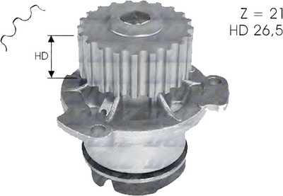 Водяний насос Dolz (L121)