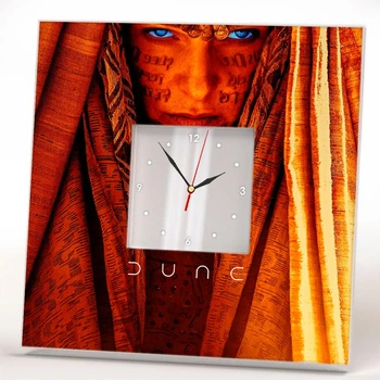 Часы "Фильм Дюна. Dune" сувенир для любителя кино, украшение интерьера спальни, бара, кафе