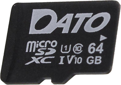 Карта памяти Dato microSDXC 64GB UHS-I class 10 (DTTF064GUIC10)