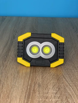 Прожектор LED 5W 2COB 200+100LM (сбоку) 6500 IP44 жёлто-черний "LEMANSO" LMP80