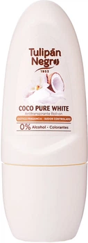Дезодорант-антиперспирант шариковый Tulipán Negro Coco Pure White Нежный кокос 50 мл