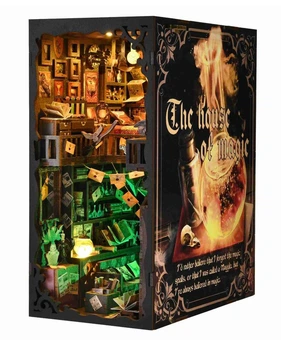 Бук Нук Дом магии Гарри Поттера 3D Интерьерный конструктор The House of Magic Book Nook SL-08