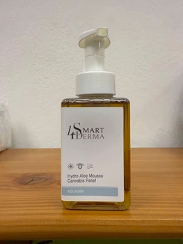 Smart 4 Derma Пінка для сухої та чутливої шкіри з канабісом. HYDRO ALOE MOUSSE CANNABIS RELIEF 480мл