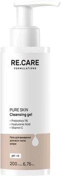 Гель для вмивання RE.CARE Pure Skin Cleansing Gel для всіх типів шкіри 200 мл (4823109410213)