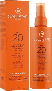 Спрей для загара Collistar Tanning Moisturizing Milk Spray SPF 20 200ml