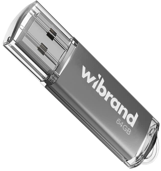 Флеш пам'ять USB Wibrand Cougar 64GB USB 2.0 Silver (WI2.0/CU64P1S)
