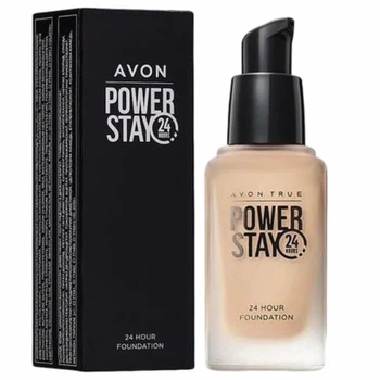 Тональний крем для обличчя «24 години стійкості» Avon True Power Stay, Відтінок: Porcelain/ Порцеляновий, Фарфоровий, Королівська порцеляна, 24 hour Foundation 30 мл
