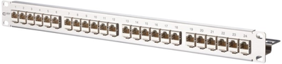 Panel krosowy Metz Connect E-DAT 24-port 1U 19" Cat 6A (130921-E)