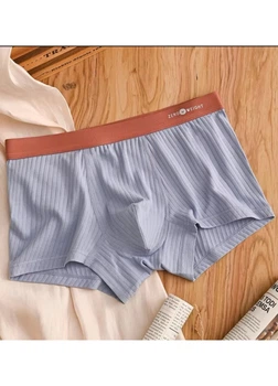 Мужские хлопковые трусы боксеры Just Comfort (1536-56-03) Голубой 5XL No Brand (56)