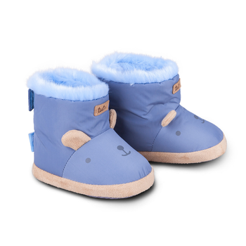 Зимние пинетки детские tutu 05724 S 12,5см 6-12 месяцев Голубые