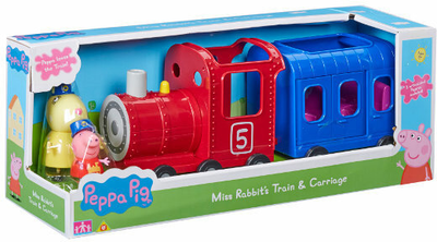 Zestaw zabawek TM Toys Świnka Peppa Pociąg Peppy z wagonikiem + figurki (5029736061524)