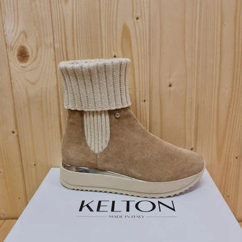Сапоги женские Kelton натуральная замша 1658 37р Коричневые