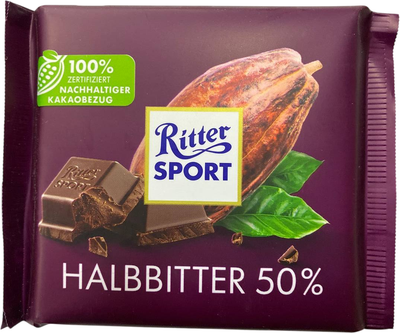 Темний шоколад Ritter Sport 100 г (4000417020000/4000417602015)