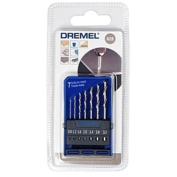 Сверла набор по мягкому металлу и дереву 7 шт Dremel 628 (SHiz16141)