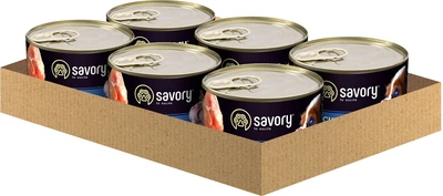 Упаковка влажного корма для собак Savory Dog All breeds Puppy с кроликом 200 г х 6 шт (2700000029831)
