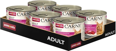 Упаковка влажного корма Animonda Carny Adult Multi Meat Cocktail для котов мультимясной коктейль 200 г х 6 шт (2700000031841)