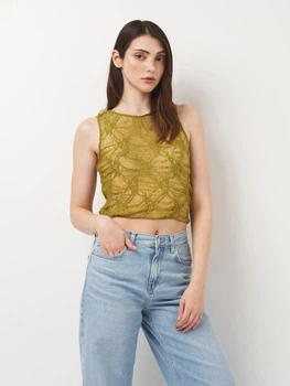 Футболка жіноча Zara 5584/337 S Зелена (05584337500020)