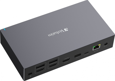 Stacja dokująca Verbatim Pro USB Type-C 32172 CDS-17 z HDMI/RJ-45/USB-A/USB-C/DP/SD Black (23942321729)