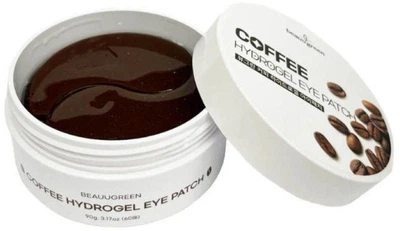 Тонизирующие гидрогелевые патчи для кожи вокруг глаз BeauuGreen Coffee Eye Patch Medium Type 60 шт (8809389039227)