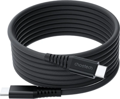 Kabel Choetech Type-C - Type-C, 240W, magnetyczny 1.2 m Czarny (XCC-1051-BK)