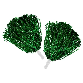 Помпоны для черлидинга и танцев зеленые SP-Sport Pom-Poms 0829 комплектация 2шт Green