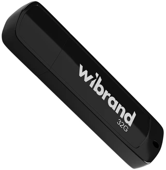 Флеш пам'ять USB Wibrand Grizzly 32GB USB 2.0 Black (WI2.0/GR32P3B)