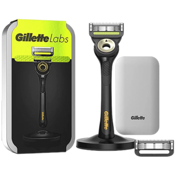 Бритва Gillette Labs with Exfoliating Bar Black з дорожнім футляром