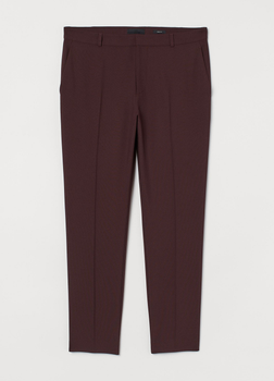 Брюки H&M 46 Бордовый (HM-07392390-Bordo)