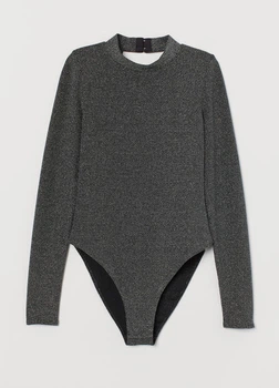 Боди H&M XXS Серебряный (HM-0792490-0-Silver)