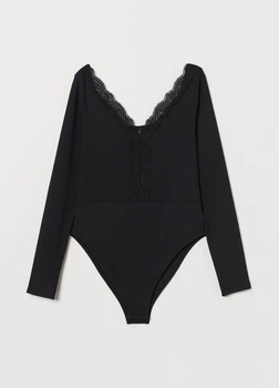 Боді H&M XXS Чорний (HM-0748573-9-Black)