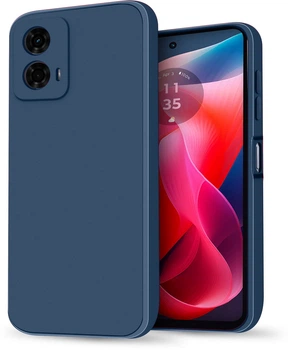 Силіконовий чохол HardCorner Motorola Moto G24 (з мікрофіброю) Blue (38320-28)