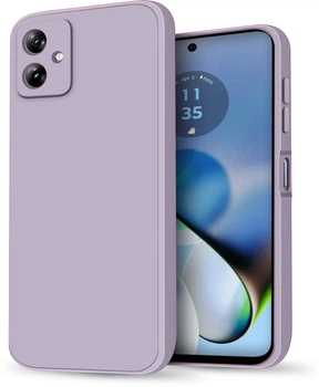 Силіконовий чохол HardCorner Motorola Moto G54 (з мікрофіброю) Lilac (38318-3B)