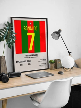 Постер футболка Кріштіану Роналду / Cristiano Ronaldo / футболка Роналдо / збірна Португалії
