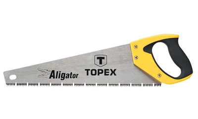 Ножовка по дереву пилка ручная Topex Aligator 400мм 7TPI