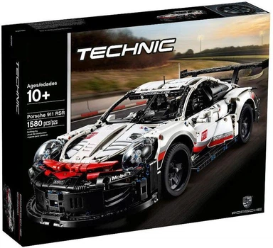 Конструктор автомобиль Technic GT3 RS Porsche 1580 деталей Белый (11171)