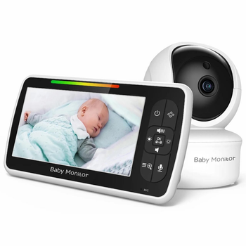 Видеоняня Baby Monitor SM650B с видеонаблюдением, двусторонней связью, датчиком звука и ночным видением + ЖК дисплей