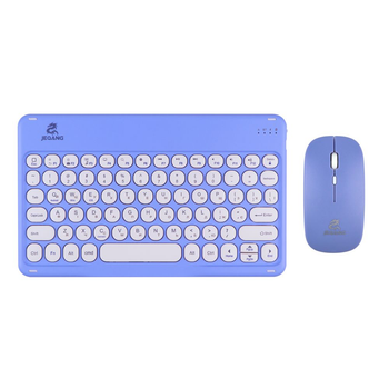 Комплект беспроводной клавиатура и мышь JEQANG JB-362 Purple