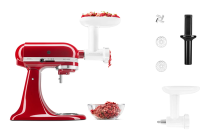 Zestaw 2 nasadek KitchenAid 5KSMFVSFGA do przecierania warzyw/owoców + maszynka do mielenia mięsa (5KSMFVSP + 5KSMFGA)