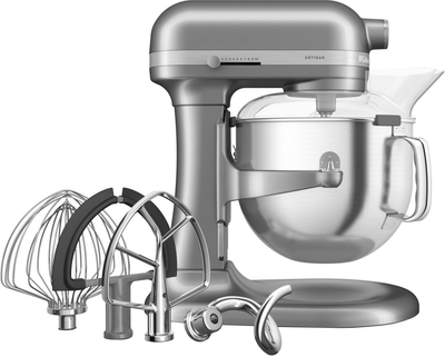 Кухонна машина KitchenAid Artisan 5KSM70SHXECU з підйомною чашею, сріблястий