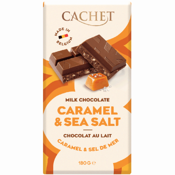 Шоколад молочний Cachet Caramel & Sea Salt, 22133 - 180 g