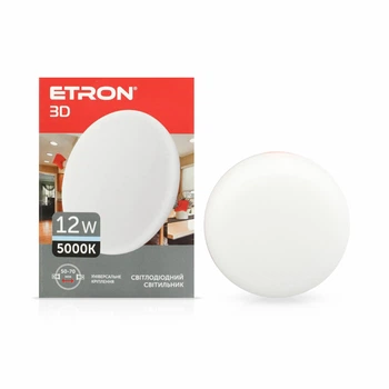 Светодиодный светильник ETRON Decor 1-EDP-605 12W 5000К ІР20 круг