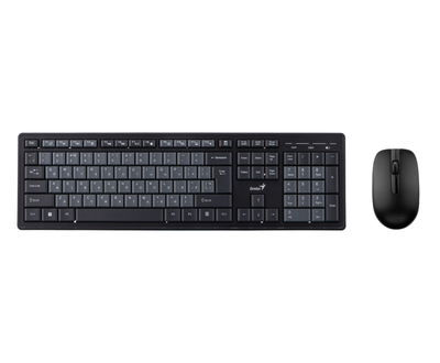 Genius Комплект клавіатура та миша KM-8200, WL, EN/UKR, чорний