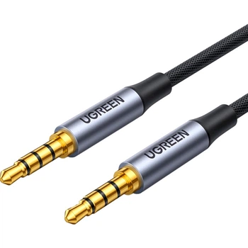 Аудіо кабель UGREEN AV183 mini-jack 3.5mm/1m/Gray (UGR-10648)