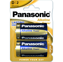 Батарейка LR20 Panasonic Alkaline Power 2 штуки, D