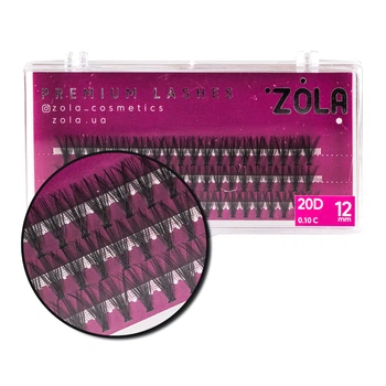 Ресницы-пучки ZOLA 20D 12 mm