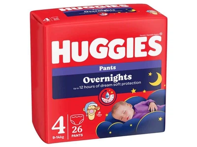 Підгузки-трусики HUGGIES №4 26шт Overnights Pants 9-14кг