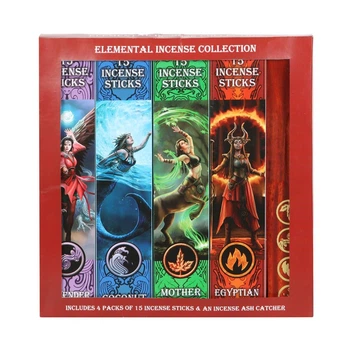 Подарочный набор ароматических палочек с поставкой Elemental Incense Stick Collection by Anne Stokes
