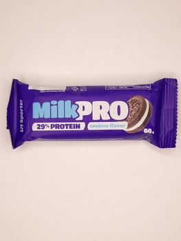 Протеїновий батончик Sporter Protein Bar Milk Pro Cookies 60gr зі смаком печива